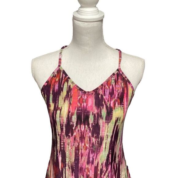 Evelie Y2K Maxi Summer Dress with Criss Cross Spaghetti Straps On Back - Picture 4 of 9